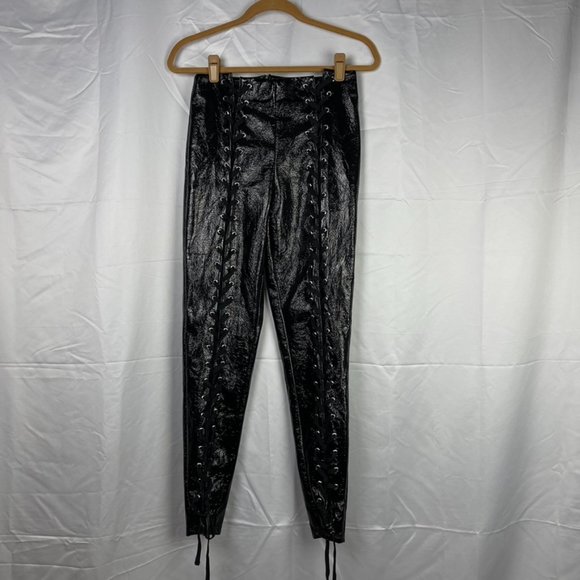 LPA by Revolve Faux Leather Lace-up Leggings - Picture 5 of 8